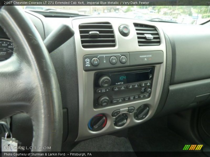 Imperial Blue Metallic / Very Dark Pewter 2007 Chevrolet Colorado LT Z71 Extended Cab 4x4