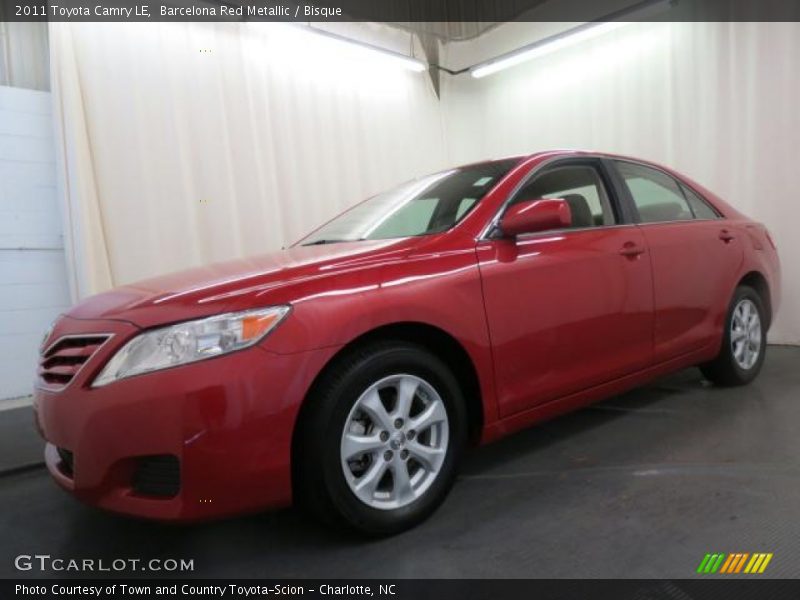 Barcelona Red Metallic / Bisque 2011 Toyota Camry LE