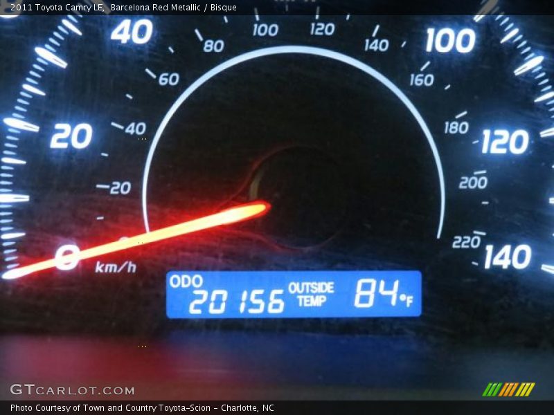 Barcelona Red Metallic / Bisque 2011 Toyota Camry LE