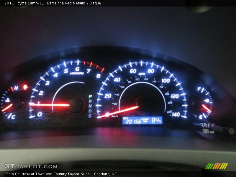 Barcelona Red Metallic / Bisque 2011 Toyota Camry LE