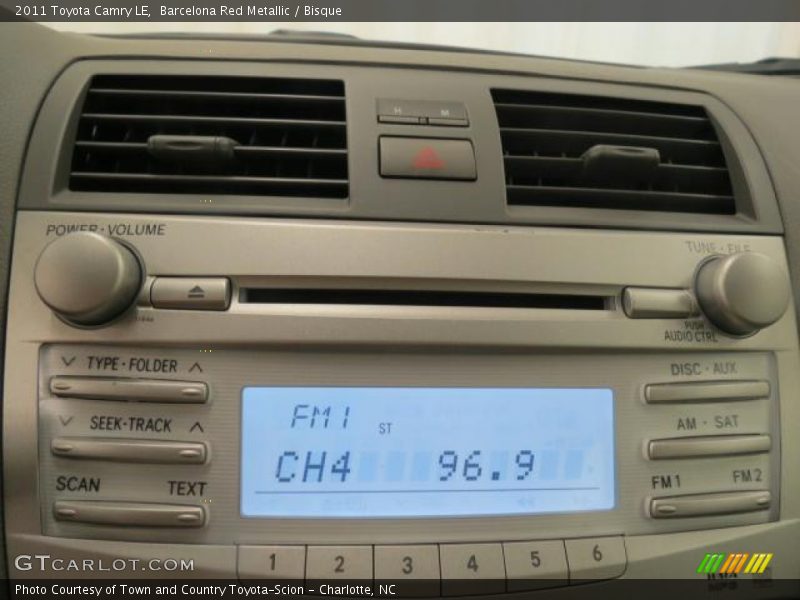 Barcelona Red Metallic / Bisque 2011 Toyota Camry LE