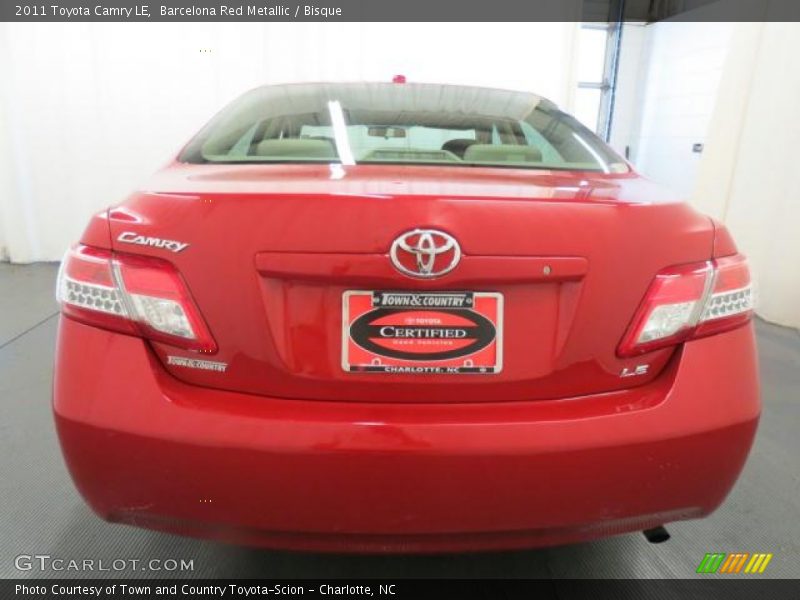 Barcelona Red Metallic / Bisque 2011 Toyota Camry LE