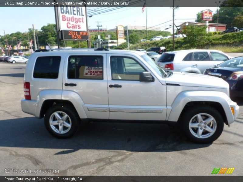 Bright Silver Metallic / Dark Slate Gray 2011 Jeep Liberty Limited 4x4