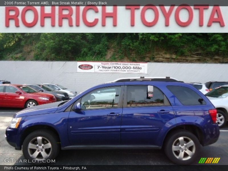 Blue Streak Metallic / Ebony Black 2006 Pontiac Torrent AWD