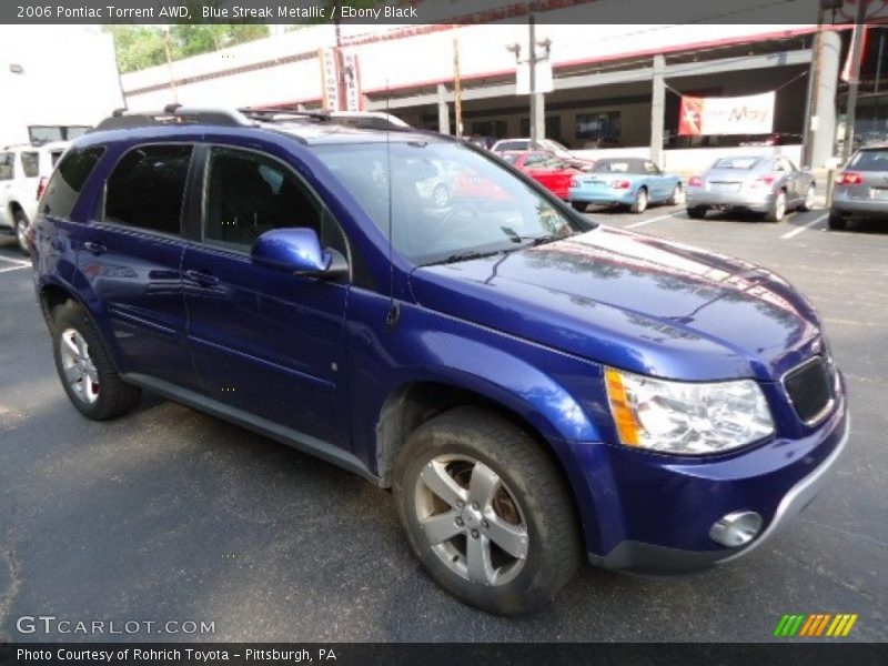 Blue Streak Metallic / Ebony Black 2006 Pontiac Torrent AWD