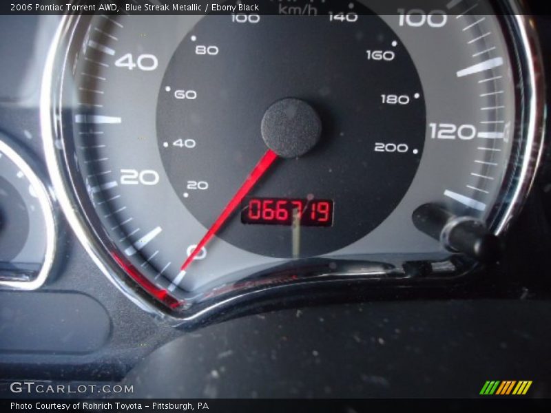 Blue Streak Metallic / Ebony Black 2006 Pontiac Torrent AWD