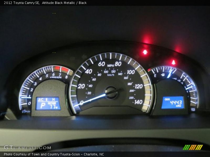 Attitude Black Metallic / Black 2012 Toyota Camry SE