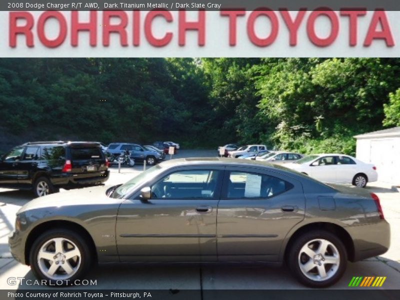 Dark Titanium Metallic / Dark Slate Gray 2008 Dodge Charger R/T AWD