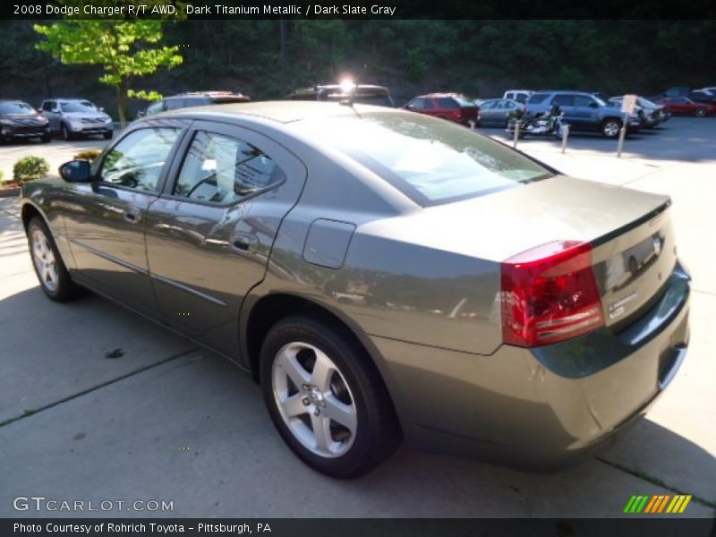Dark Titanium Metallic / Dark Slate Gray 2008 Dodge Charger R/T AWD