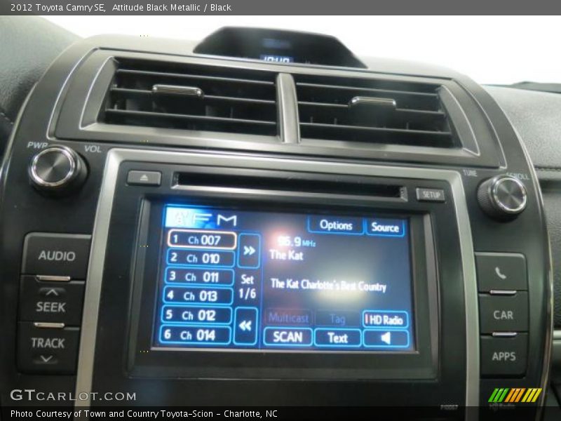 Attitude Black Metallic / Black 2012 Toyota Camry SE