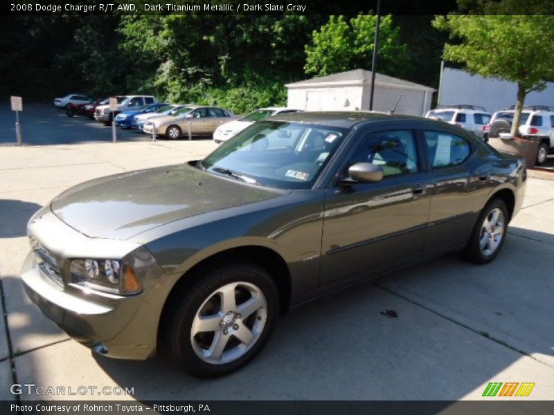 Dark Titanium Metallic / Dark Slate Gray 2008 Dodge Charger R/T AWD