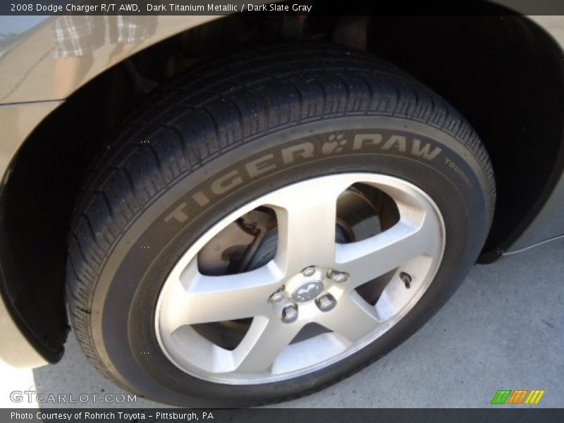Dark Titanium Metallic / Dark Slate Gray 2008 Dodge Charger R/T AWD