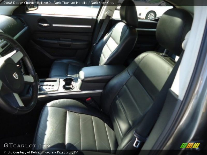 Dark Titanium Metallic / Dark Slate Gray 2008 Dodge Charger R/T AWD