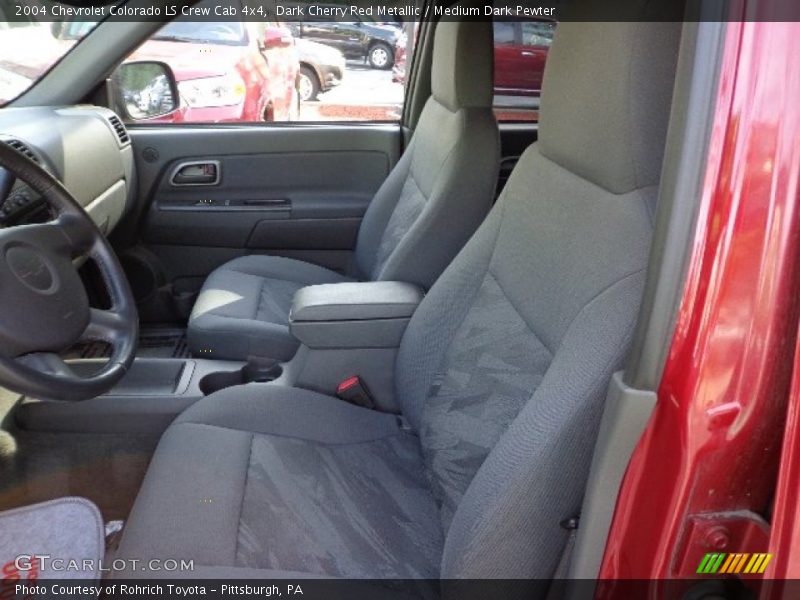 Dark Cherry Red Metallic / Medium Dark Pewter 2004 Chevrolet Colorado LS Crew Cab 4x4