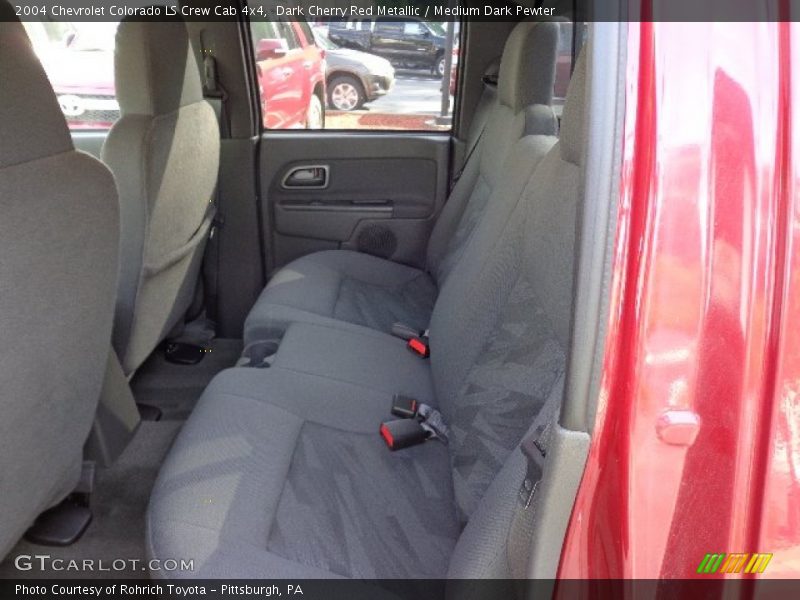 Dark Cherry Red Metallic / Medium Dark Pewter 2004 Chevrolet Colorado LS Crew Cab 4x4