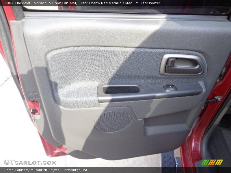 Dark Cherry Red Metallic / Medium Dark Pewter 2004 Chevrolet Colorado LS Crew Cab 4x4