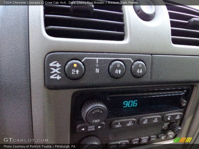 Dark Cherry Red Metallic / Medium Dark Pewter 2004 Chevrolet Colorado LS Crew Cab 4x4