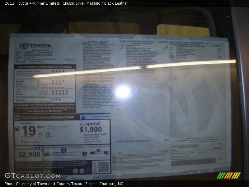 Classic Silver Metallic / Black Leather 2012 Toyota 4Runner Limited