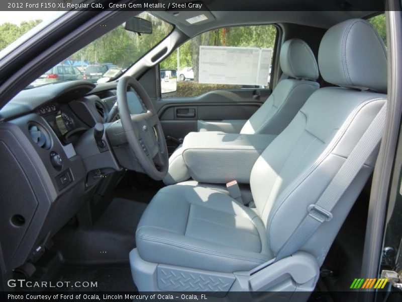 Green Gem Metallic / Steel Gray 2012 Ford F150 XL Regular Cab