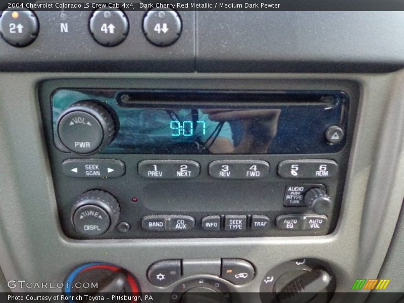 Dark Cherry Red Metallic / Medium Dark Pewter 2004 Chevrolet Colorado LS Crew Cab 4x4