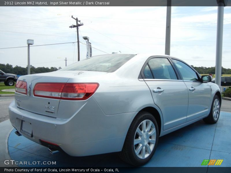 Ingot Silver Metallic / Dark Charcoal 2012 Lincoln MKZ Hybrid