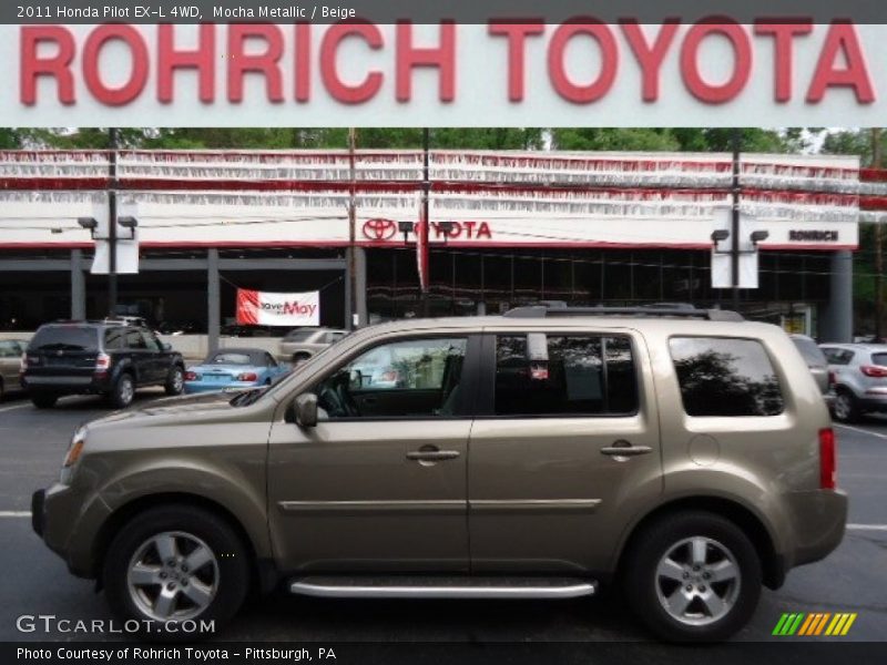 Mocha Metallic / Beige 2011 Honda Pilot EX-L 4WD