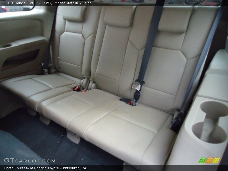 Rear Seat of 2011 Pilot EX-L 4WD