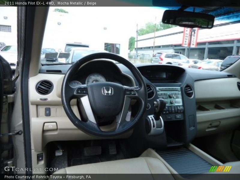 Mocha Metallic / Beige 2011 Honda Pilot EX-L 4WD