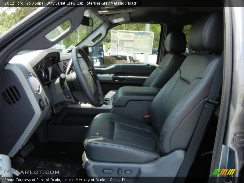 Front Seat of 2012 F250 Super Duty Lariat Crew Cab
