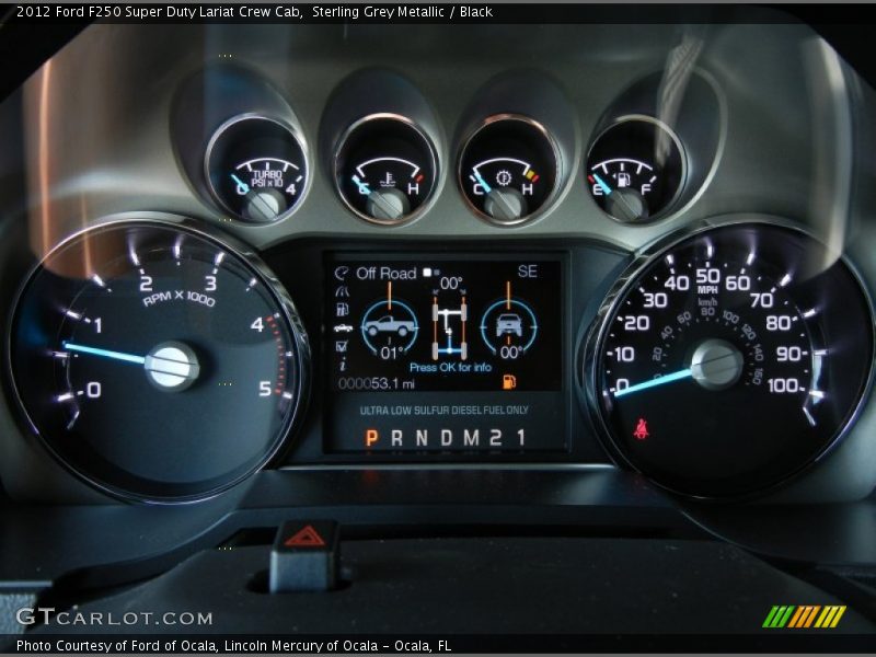 2012 F250 Super Duty Lariat Crew Cab Lariat Crew Cab Gauges