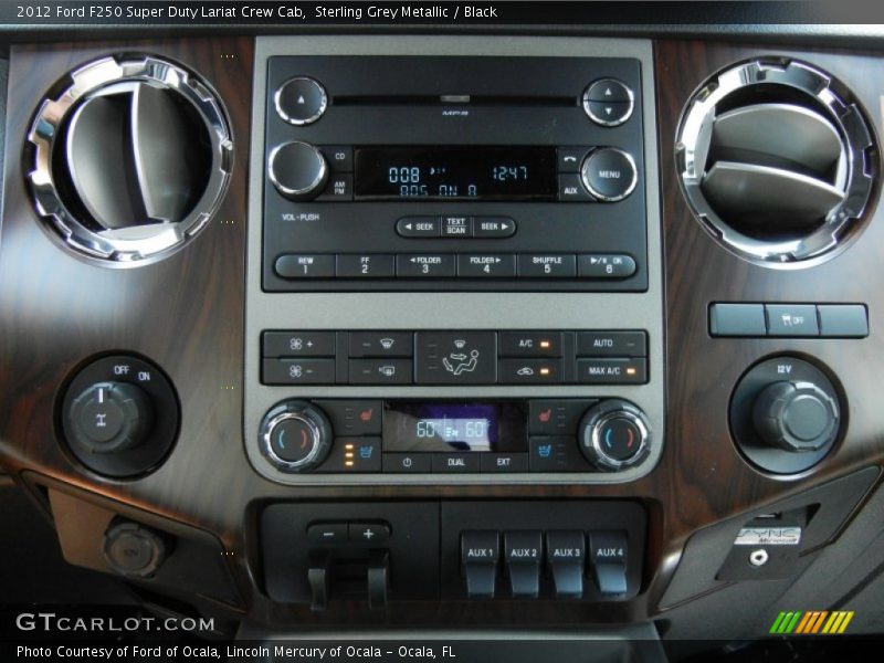 Controls of 2012 F250 Super Duty Lariat Crew Cab