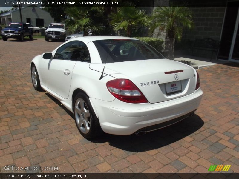 Alabaster White / Beige 2006 Mercedes-Benz SLK 350 Roadster