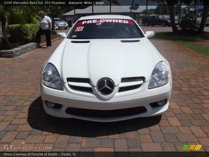 Alabaster White / Beige 2006 Mercedes-Benz SLK 350 Roadster
