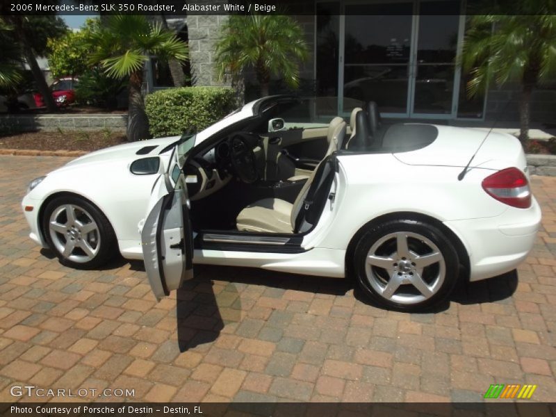 Alabaster White / Beige 2006 Mercedes-Benz SLK 350 Roadster