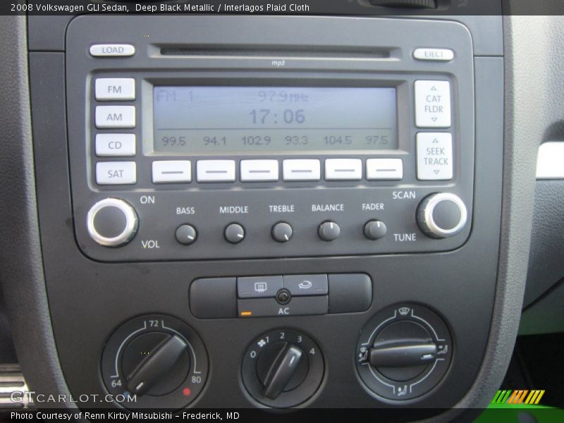Controls of 2008 GLI Sedan