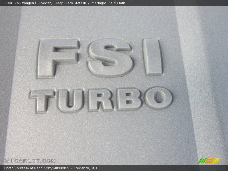 Deep Black Metallic / Interlagos Plaid Cloth 2008 Volkswagen GLI Sedan