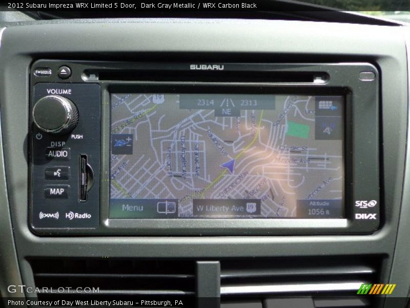 Navigation of 2012 Impreza WRX Limited 5 Door