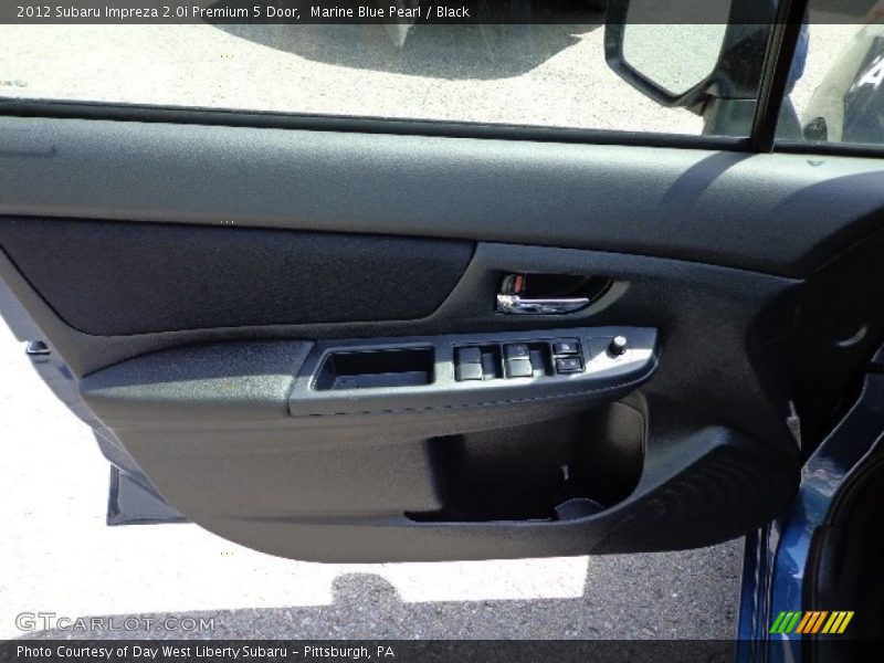 Marine Blue Pearl / Black 2012 Subaru Impreza 2.0i Premium 5 Door