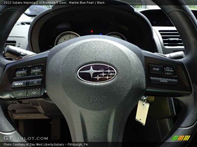 Marine Blue Pearl / Black 2012 Subaru Impreza 2.0i Premium 5 Door