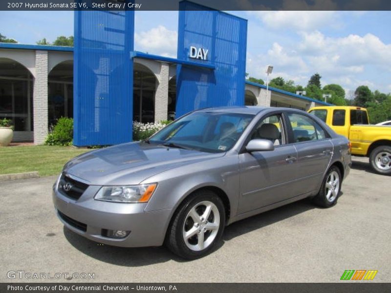 Steel Gray / Gray 2007 Hyundai Sonata SE V6