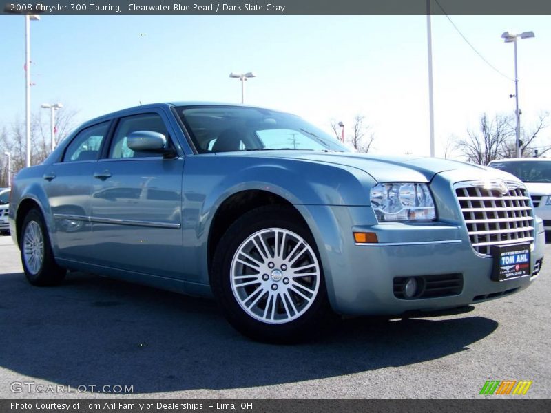 Clearwater Blue Pearl / Dark Slate Gray 2008 Chrysler 300 Touring