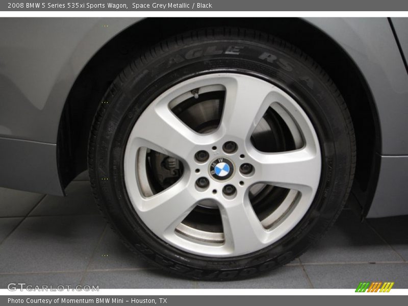Space Grey Metallic / Black 2008 BMW 5 Series 535xi Sports Wagon