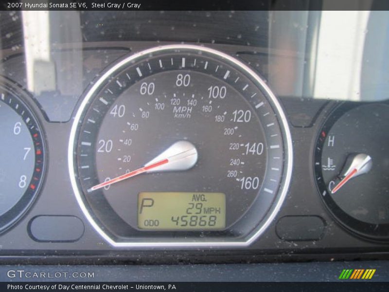 Steel Gray / Gray 2007 Hyundai Sonata SE V6