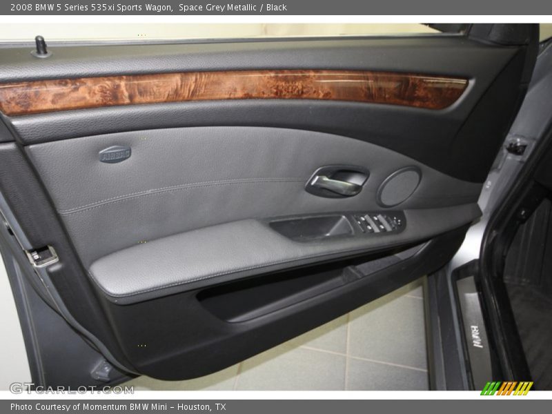 Space Grey Metallic / Black 2008 BMW 5 Series 535xi Sports Wagon