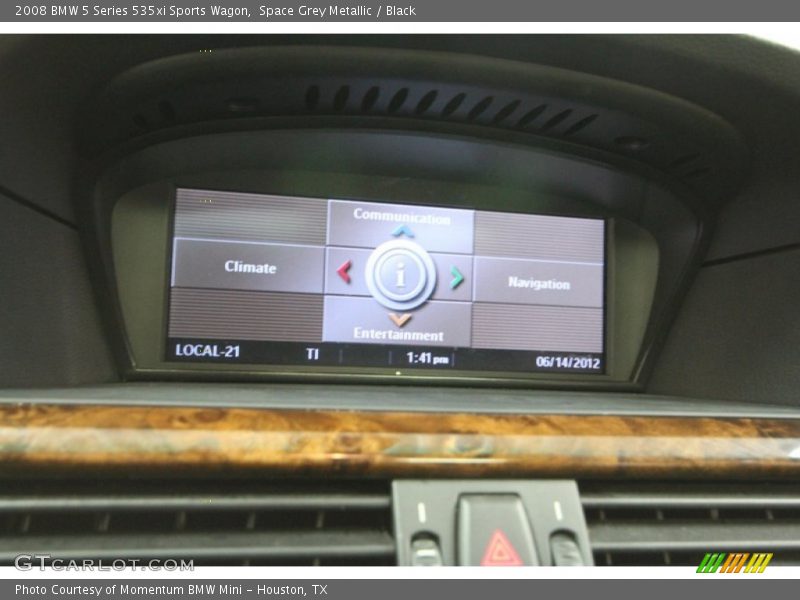 Space Grey Metallic / Black 2008 BMW 5 Series 535xi Sports Wagon