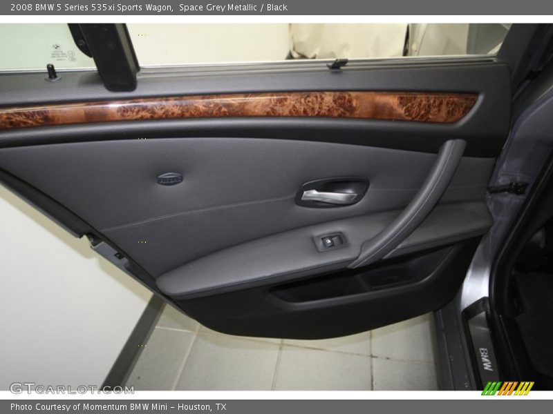 Space Grey Metallic / Black 2008 BMW 5 Series 535xi Sports Wagon