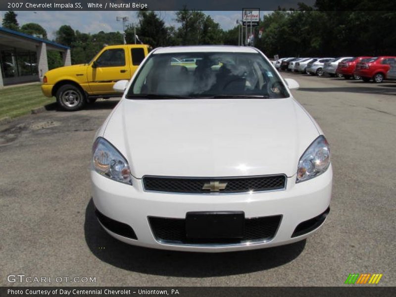 White / Neutral Beige 2007 Chevrolet Impala SS