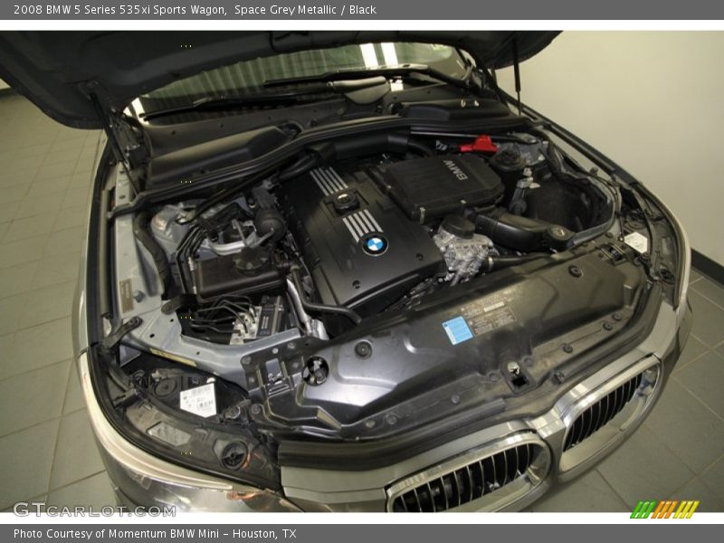 Space Grey Metallic / Black 2008 BMW 5 Series 535xi Sports Wagon