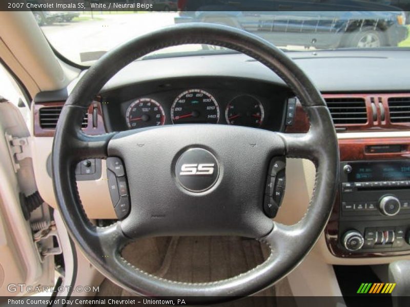 White / Neutral Beige 2007 Chevrolet Impala SS
