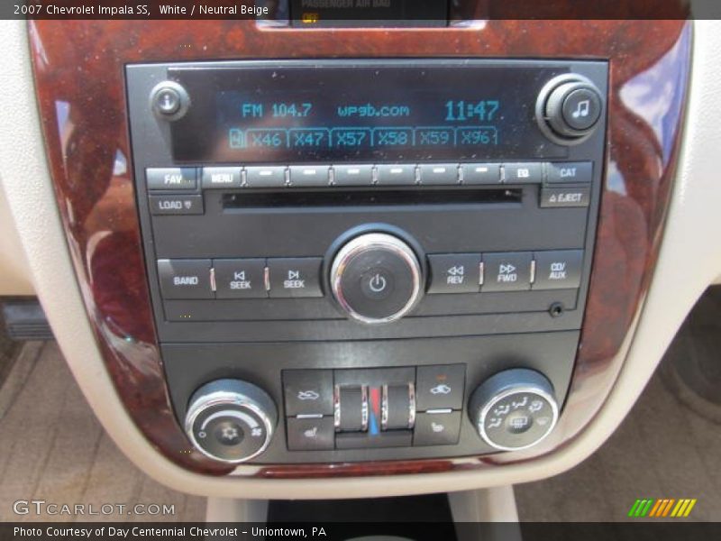 White / Neutral Beige 2007 Chevrolet Impala SS